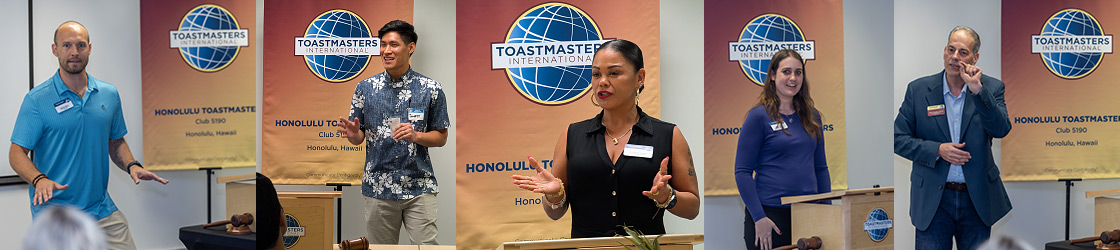 Honolulu Toastmasters Speakers