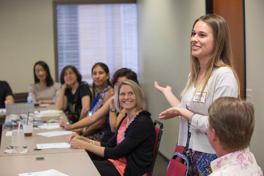 Speaker at a Toastmasters meeting in Honolulu